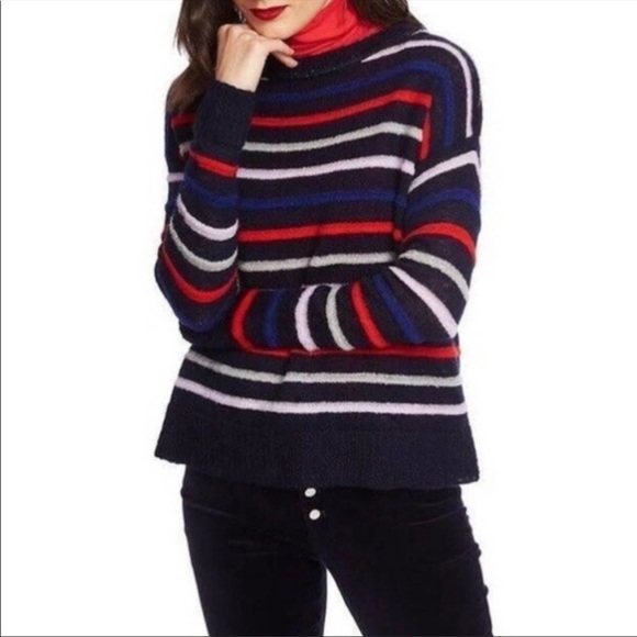Court & Roe navy red stripped pullover sweater S - Picture 1 of 6